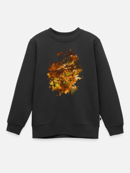 Herbst - Kinder Premium Organic Sweatshirt - Schwarz