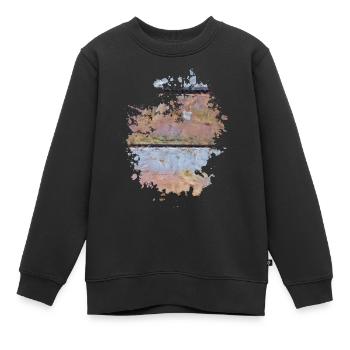 Holz - Kinder Premium Organic Sweatshirt - Schwarz - Vorne - AI Model Kid Female (0cm)