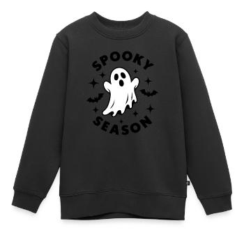 Gruselige Jahreszeit - Kinder Premium Organic Sweatshirt - Schwarz - Vorne - AI Model Kid Female (0cm)