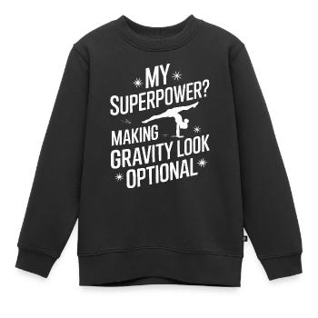 Turnen Turner Gymnastik - Kinder Premium Organic Sweatshirt - Schwarz - Vorne - AI Model Kid Female (0cm)