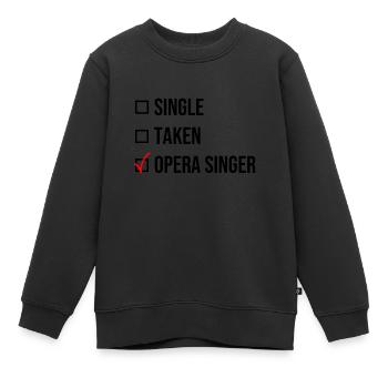 Single Taken Chanteur d’opéra chanteur noir chanteur - Sweat Premium enfant bio - noir - Devant - AI Model Kid Female (0cm)