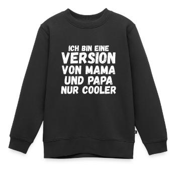 Fils Fils Fils - Sweat Premium enfant bio - noir - Devant - AI Model Kid Female (0cm)