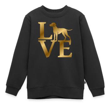 Love Magyar Vizsla - Kinder Premium Organic Sweatshirt - Schwarz - Vorne - AI Model Kid Female (0cm)