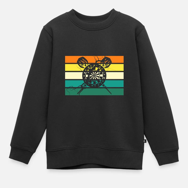 Joueur de fléchettes Fléchettes - Sweat Premium enfant bio - noir
