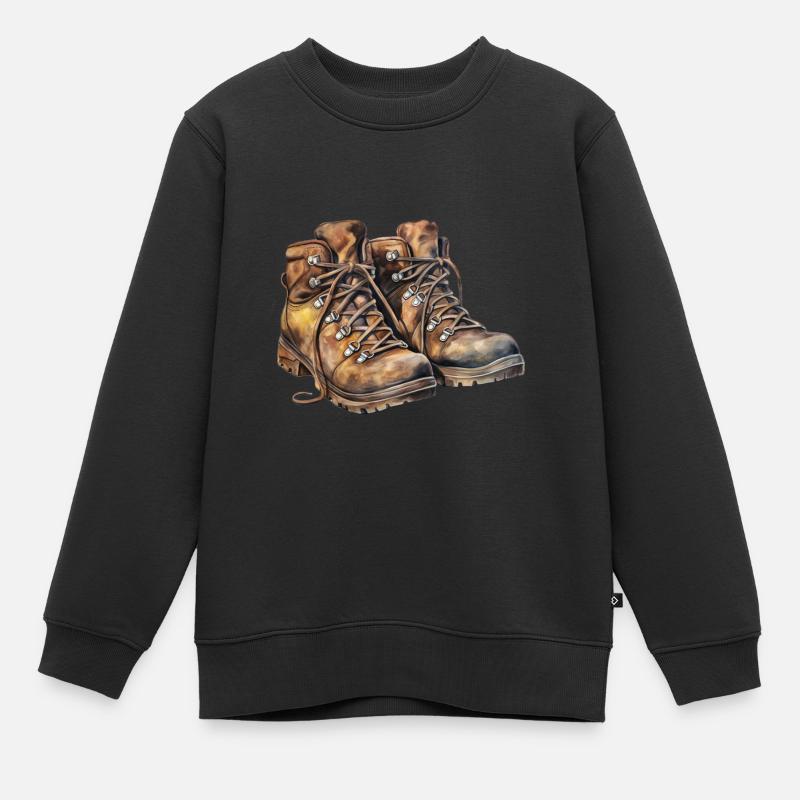 Chaussures de randonnée - Sweat Premium enfant bio - noir