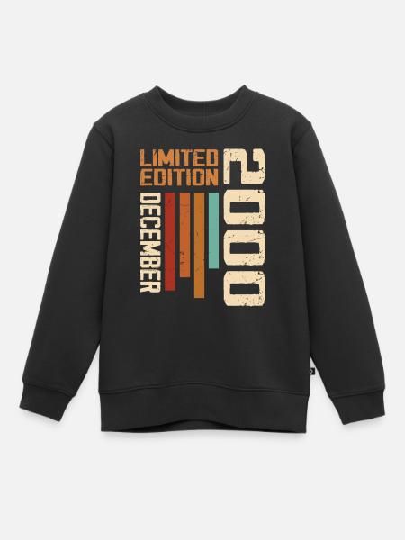 Dezember 2000 - 2000 Dezember - Kinder Premium Organic Sweatshirt - Schwarz