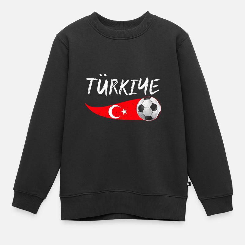Turcs Turquie - Sweat Premium enfant bio - noir