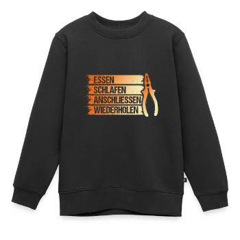 Master Electrician Electrical Engineer Electrician - Kids Premium Organic Sweatshirt - black - Front - AI Model Kid Female (0cm)