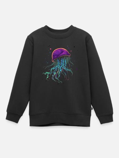 Qualle - Kinder Premium Organic Sweatshirt - Schwarz