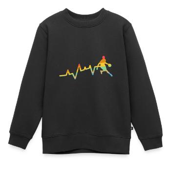 Basketballspieler Evolution Basketball - Kinder Premium Organic Sweatshirt - Schwarz - Vorne - AI Model Kid Female (0cm)