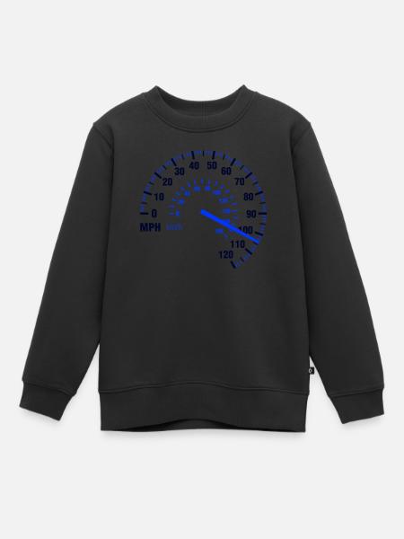 Vitesse - MPH - Racing - Compteur de vitesse - Sweat Premium enfant bio - noir