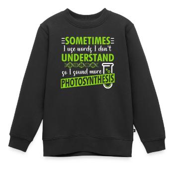 Biologist Chemist Scientist Researcher - Kids Premium Organic Sweatshirt - black - Front - AI Model Kid Female (0cm)