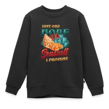 Nur Noch Eine Muschel, Sammler Muschel. - Kinder Premium Organic Sweatshirt - Schwarz - Vorne - AI Model Kid Female (0cm)
