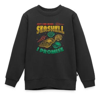 Nur Noch Eine Muschel, Sammler Muschel. - Kinder Premium Organic Sweatshirt - Schwarz - Vorne - AI Model Kid Female (0cm)