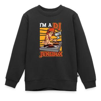 Ich Bin Ein Dj, Kein Jukebox-discjockey - Kinder Premium Organic Sweatshirt - Schwarz - Vorne - AI Model Kid Female (0cm)