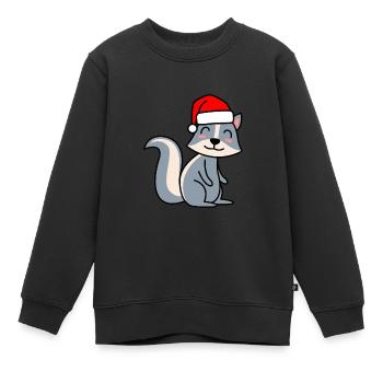 Stinker Comic Weihnachten Xmas - Kinder Premium Organic Sweatshirt - Schwarz - Vorne - AI Model Kid Female (0cm)