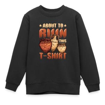 Argile de poterie en ruine - Sweat Premium enfant bio - noir - Devant - AI Model Kid Female (0cm)
