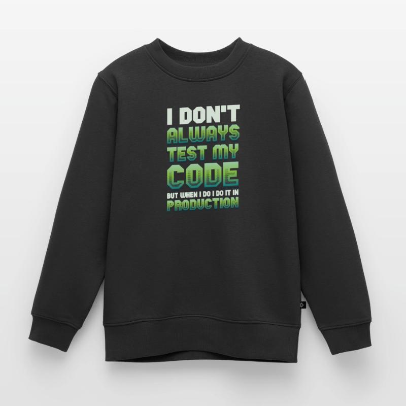 Je teste mon code en production Sweat Premium enfant bio