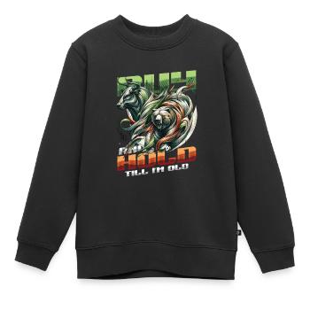 Financial Freedom Actions Investisseur Marché boursier - Sweat Premium enfant bio - noir - Devant - AI Model Kid Female (0cm)
