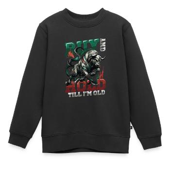 Financial Freedom Actions Investisseur Marché boursier - Sweat Premium enfant bio - noir - Devant - AI Model Kid Female (0cm)