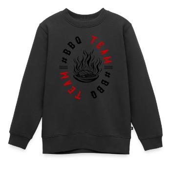 Grill Barbecue Bbq Team - Kinder Premium Organic Sweatshirt - Schwarz - Vorne - AI Model Kid Female (0cm)