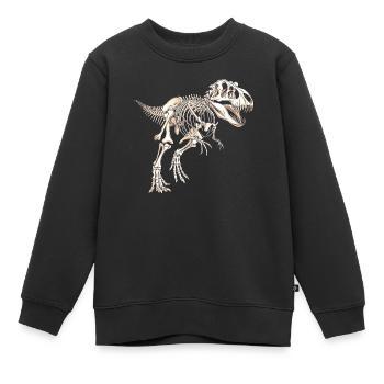 Lustiger T-Rex Tyrannosaurus Rex Dinosaurier Skelett - Kinder Premium Organic Sweatshirt - Schwarz - Vorne - AI Model Kid Female (0cm)