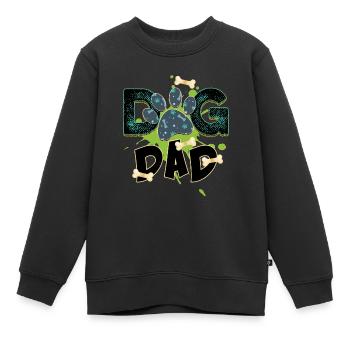 Hundevater - Kinder Premium Organic Sweatshirt - Schwarz - Vorne - AI Model Kid Female (0cm)