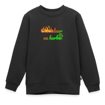 Cascadeur en herbe - Sweat Premium enfant bio - noir - Devant - AI Model Kid Female (0cm)