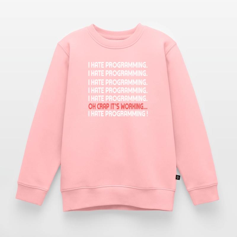 PC Programming Coding Program Internet Computer Kids Premium Organic Sweatshirt