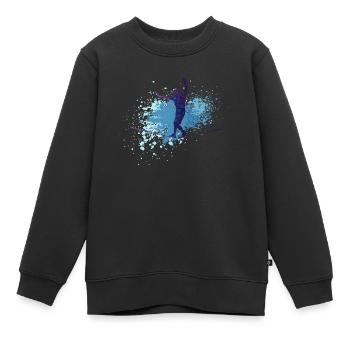 Slackline, Urban & Lifestyle - Kinder Premium Organic Sweatshirt - Schwarz - Vorne - AI Model Kid Female (0cm)