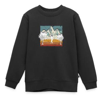 Slackline, Balance Sport - Kinder Premium Organic Sweatshirt - Schwarz - Vorne - AI Model Kid Female (0cm)