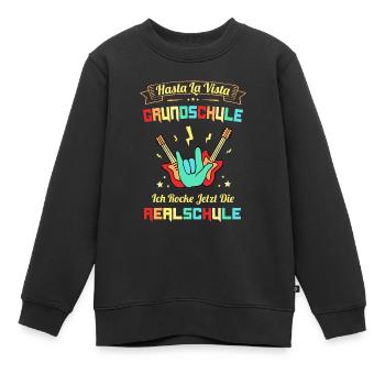 5. Klasse Realschule Hasta La Vista Grundschule - Kinder Premium Organic Sweatshirt - Schwarz - Vorne - AI Model Kid Female (0cm)