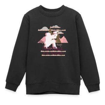 Joueur de Paintball Paintball - Sweat Premium enfant bio - noir - Devant - AI Model Kid Female (0cm)