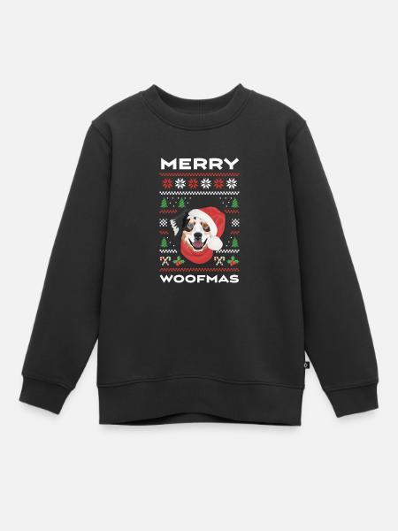 Berger australien Joyeux Noël - Sweat Premium enfant bio - noir