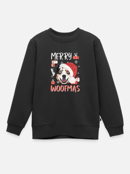 Berger australien Joyeux Noël - Sweat Premium enfant bio - noir