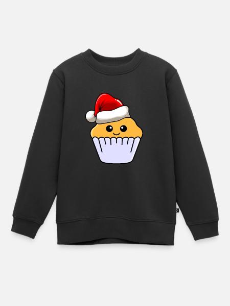 Muffin Christmas Comic Noël - Sweat Premium enfant bio - noir
