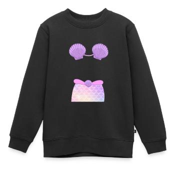 Karneval Kostüm Kölle Alaaf Herz Köln Bikini - Kinder Premium Organic Sweatshirt - Schwarz - Vorne - AI Model Kid Female (0cm)