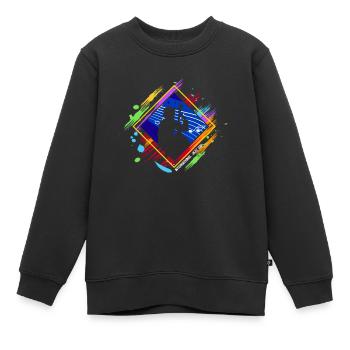 Jazz Musik Improvisation Festival - Kinder Premium Organic Sweatshirt - Schwarz - Vorne - AI Model Kid Female (0cm)