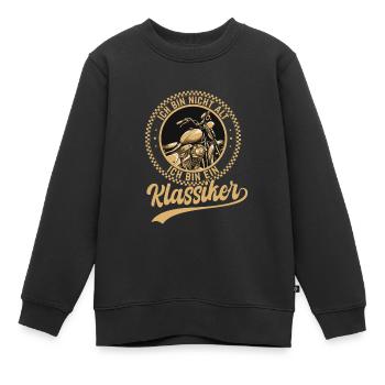 Ich Bin Nicht Alt Ich Bin Ein Klassiker Motorrad - Kinder Premium Organic Sweatshirt - Schwarz - Vorne - AI Model Kid Female (0cm)