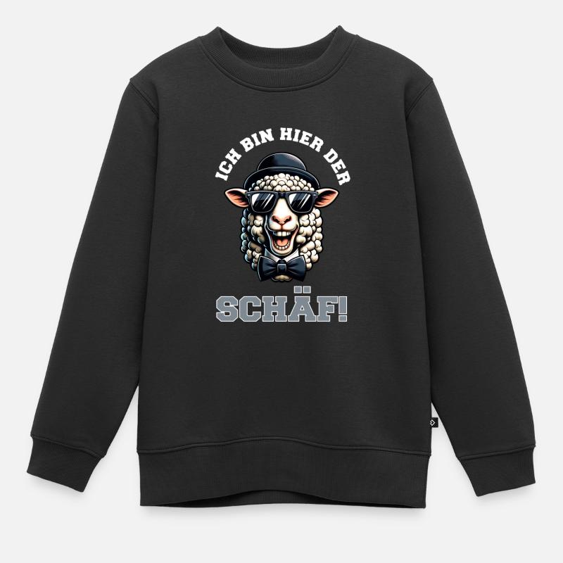 Kölle Alaaf Je suis le mouton ici - Sweat Premium enfant bio - noir
