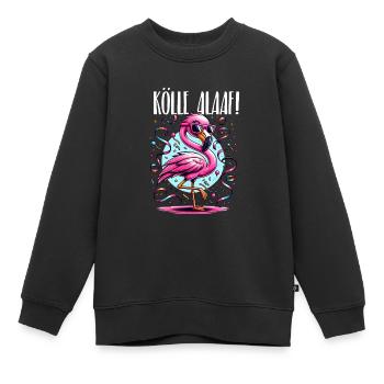 Kölle Alaaf Flamingo Party Fun in Style - Sweat Premium enfant bio - noir - Devant - AI Model Kid Female (0cm)