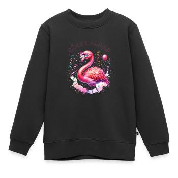Kölle Alaaf Flamingo Ambiance de fête avec festif - Sweat Premium enfant bio - noir - Devant - AI Model Kid Female (0cm)
