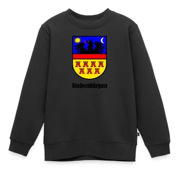 Siebenbürgen-Wappen "Siebenbürgen" - Kinder Premium Organic Sweatshirt - Schwarz - Vorne - AI Model Kid Female (0cm)