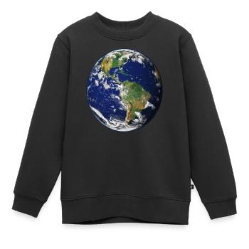 Planet Erde - Kinder Premium Organic Sweatshirt - Schwarz - Vorne - AI Model Kid Female (0cm)
