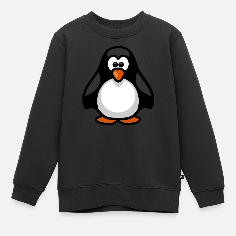 penguin243 - Sweat Premium enfant bio - noir