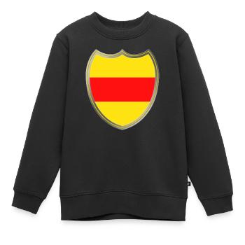 Grand-Duché de Bade (manteau des bras) - Sweat Premium enfant bio - noir - Devant - AI Model Kid Female (0cm)