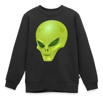 Jok le martien - Sweat Premium enfant bio - noir - Devant - AI Model Kid Female (0cm)
