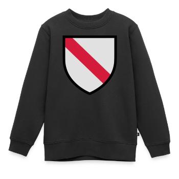 Blason Strasbourg (T) - Sweat Premium enfant bio - noir - Devant - AI Model Kid Female (0cm)