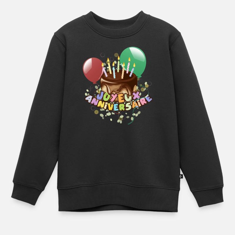 Joyeux Anniversaire - Sweat Premium enfant bio - noir