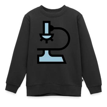 Labor Mikroskop - Kinder Premium Organic Sweatshirt - Schwarz - Vorne - AI Model Kid Female (0cm)